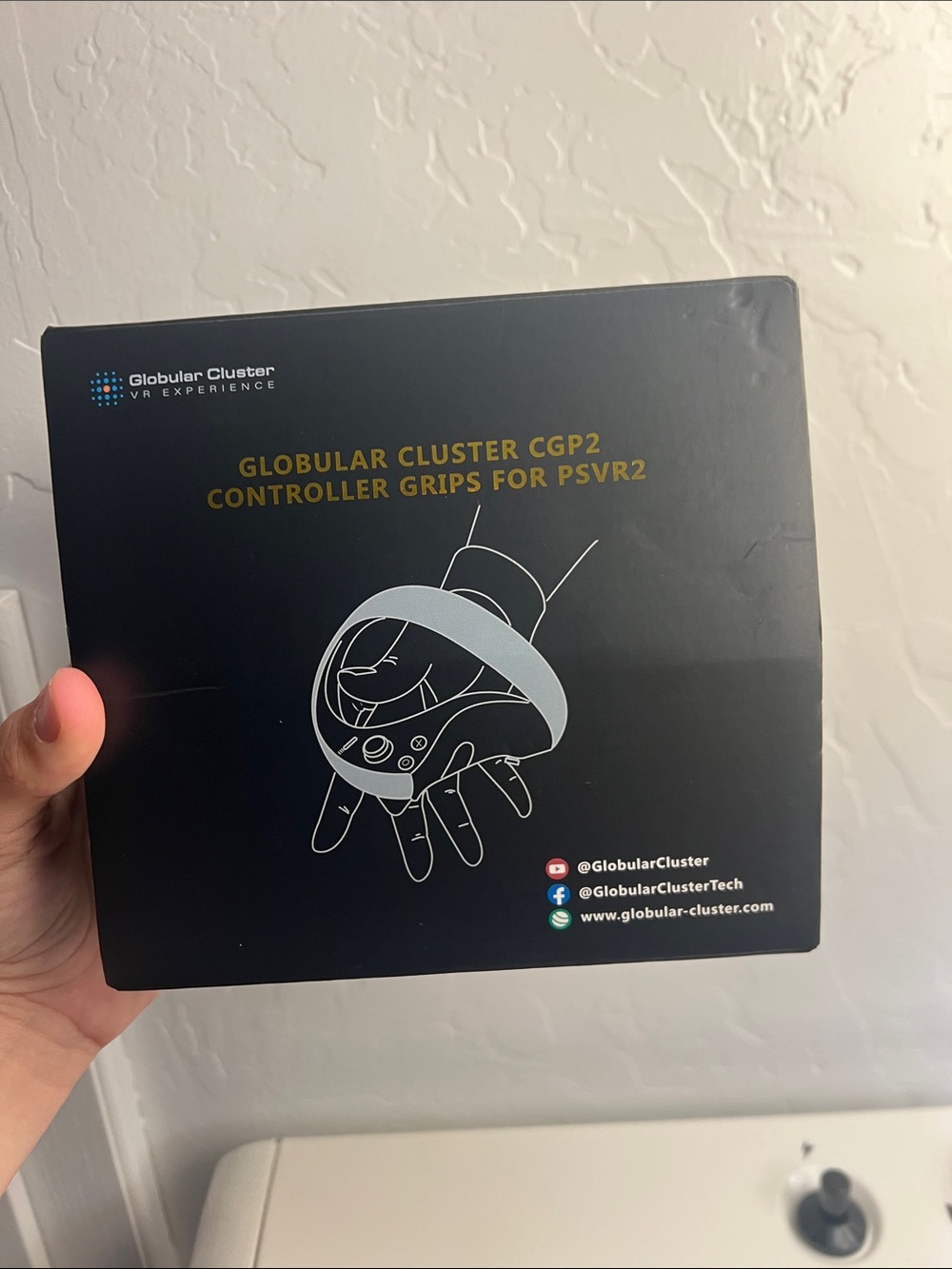 CGP2 Controller Grips for PSVR2 — Black